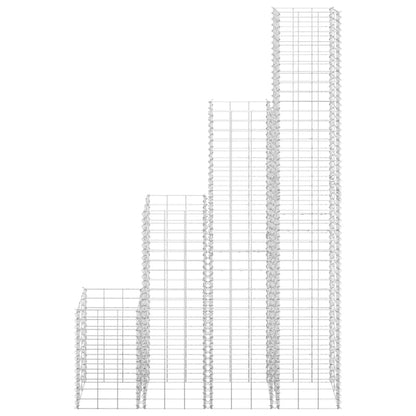 Schanskorf Plantenbakken 4 St 30X30X50/100/150/200 Cm Ijzer 30 x 30 x 50/100/150/200 cm (4 pcs)