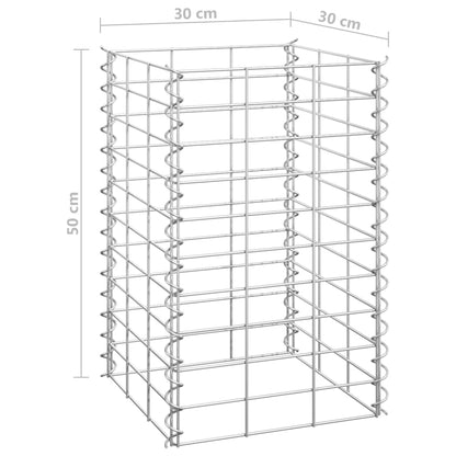 Schanskorf Plantenbakken 4 St 30X30X50/100/150/200 Cm Ijzer 30 x 30 x 50/100/150/200 cm (4 pcs)