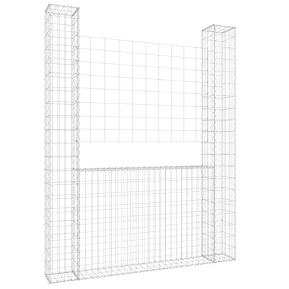 Schanskorf U-Vormig Met 2 Palen Ijzer 140 x 20 x 200 cm