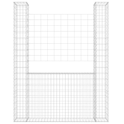 Schanskorf U-Vormig Met 2 Palen Ijzer 140 x 20 x 200 cm