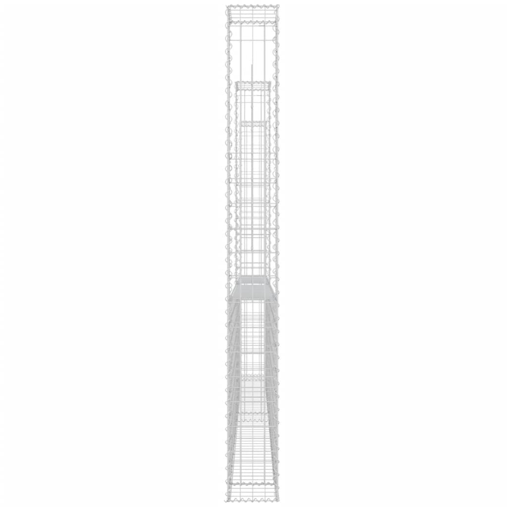 Schanskorf U-Vormig Met 2 Palen Ijzer 140 x 20 x 200 cm