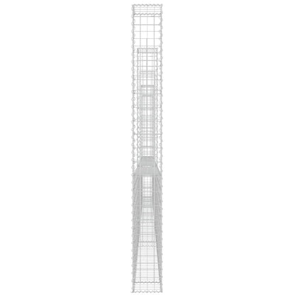 Schanskorf U-Vormig Met 5 Palen Ijzer 500 x 20 x 200 cm