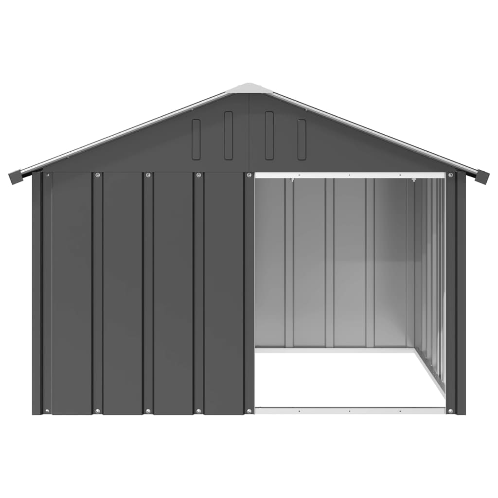 Hondenhok 116,5X103X81,5 Cm Gegalvaniseerd Staal Kleur 116.5 x 103 x 81.5 cm Antraciet