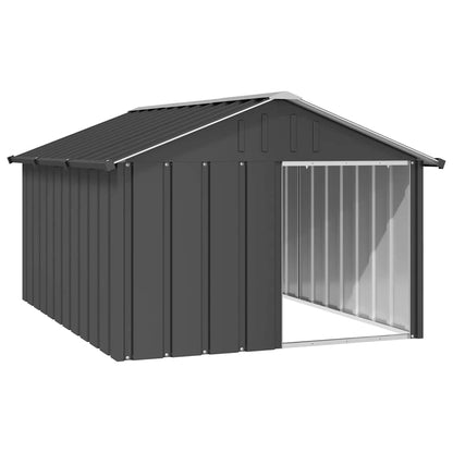 Hondenhok 116,5X153X81,5 Cm Gegalvaniseerd Staal Kleur 116.5 x 153 x 81.5 cm Antraciet