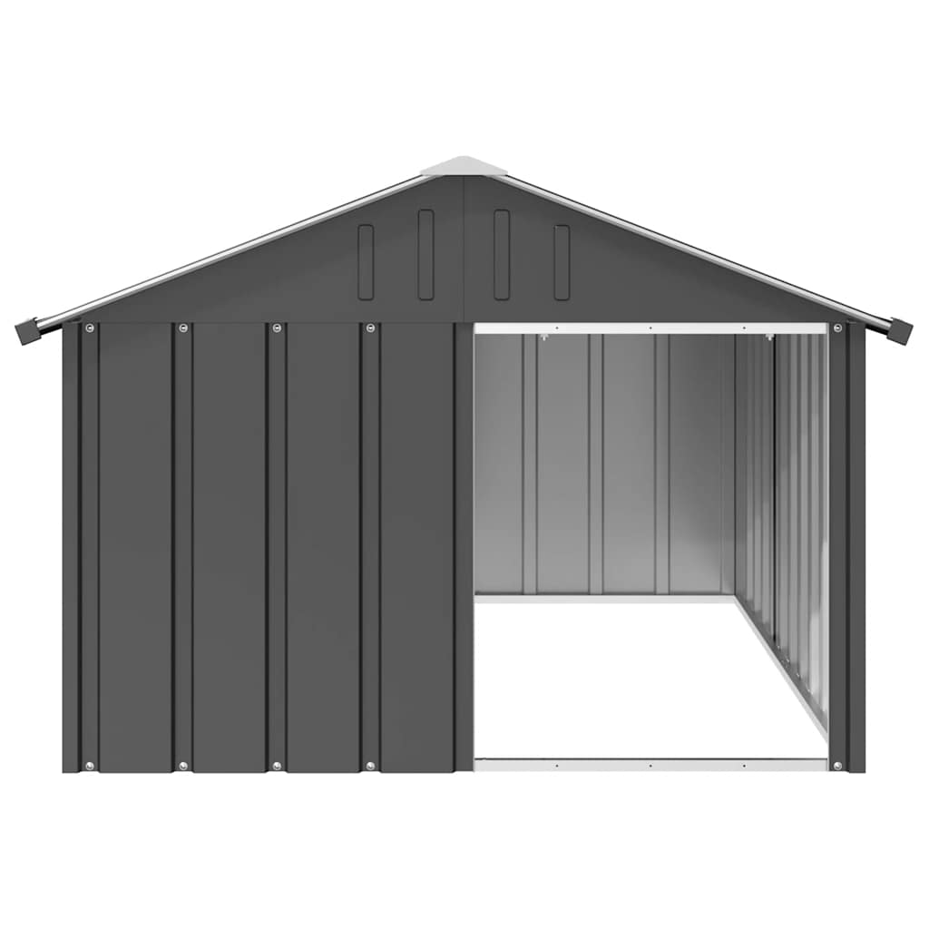 Hondenhok 116,5X153X81,5 Cm Gegalvaniseerd Staal Kleur 116.5 x 153 x 81.5 cm Antraciet