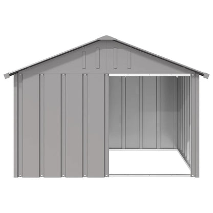 Hondenhok 116,5X103X81,5 Cm Gegalvaniseerd Staal 116.5 x 103 x 81.5 cm Grijs