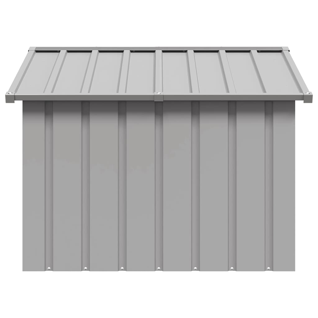 Hondenhok 116,5X103X81,5 Cm Gegalvaniseerd Staal 116.5 x 103 x 81.5 cm Grijs