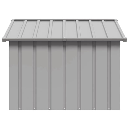 Hondenhok 116,5X103X81,5 Cm Gegalvaniseerd Staal 116.5 x 103 x 81.5 cm Grijs