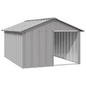 Hondenhok 116,5X153X81,5 Cm Gegalvaniseerd Staal 116.5 x 153 x 81.5 cm Grijs