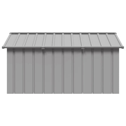 Hondenhok 116,5X153X81,5 Cm Gegalvaniseerd Staal 116.5 x 153 x 81.5 cm Grijs