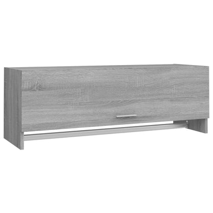 Kledingkast 100x32,5x35 cm bewerkt hout grijs sonoma eikenkleur