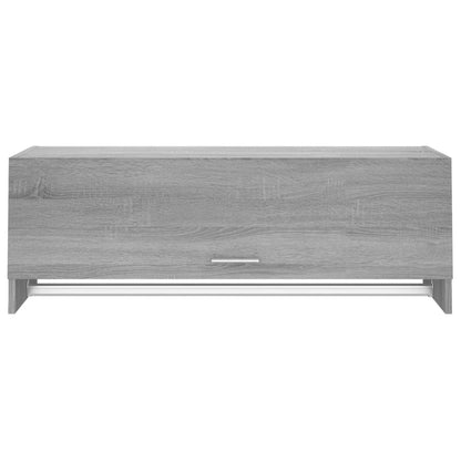 Kledingkast 100x32,5x35 cm bewerkt hout grijs sonoma eikenkleur