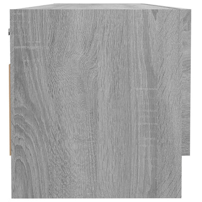 Kledingkast 100x32,5x35 cm bewerkt hout grijs sonoma eikenkleur