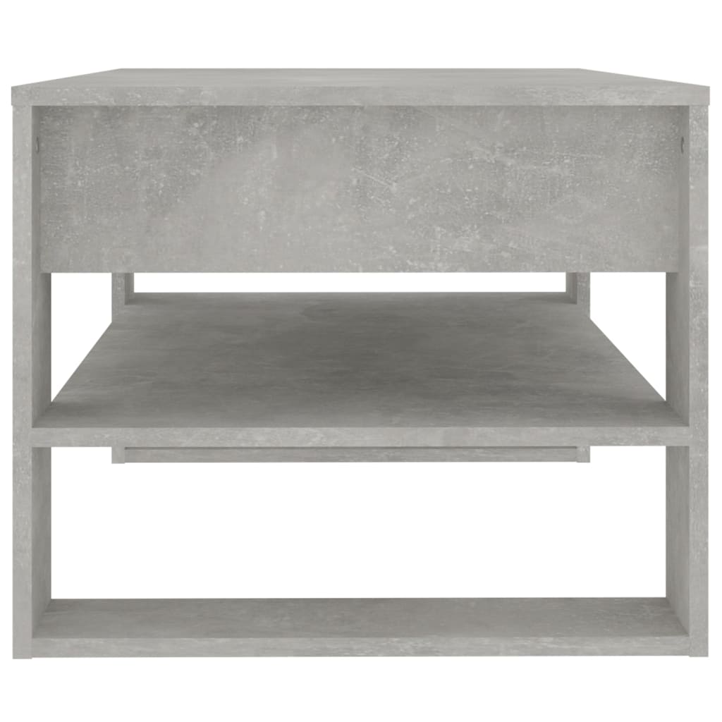 Salontafel 102x55x45 cm bewerkt hout betongrijs