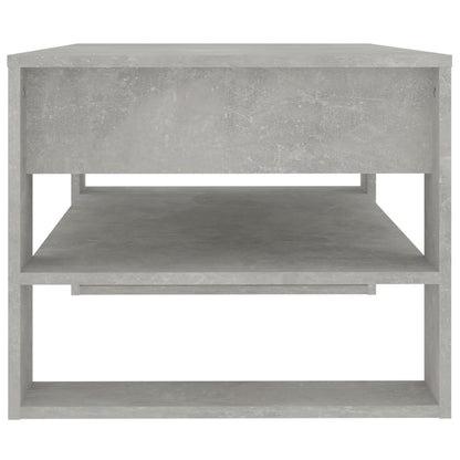 Salontafel 102x55x45 cm bewerkt hout betongrijs