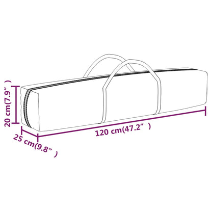Partytent inklapbaar 3x6 m antracietkleurig
