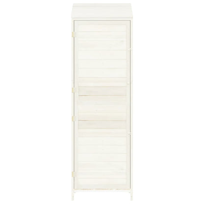 Tuinschuur 55x52x174,5 cm massief vurenhout wit