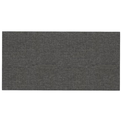 Wandpanelen 0,54 M² Stof Donkergrijs 30 x 15 cm Rechthoekig