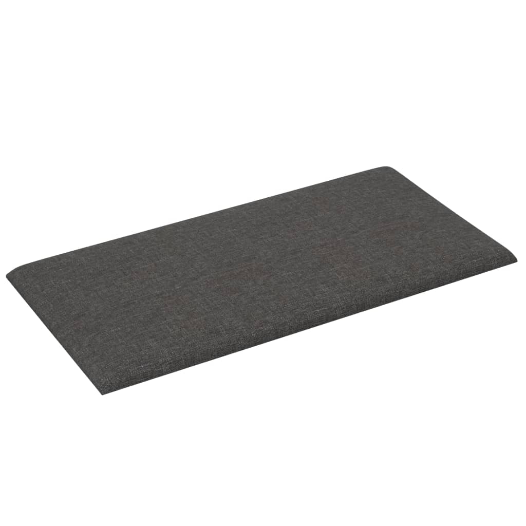 Wandpanelen 0,54 M² Stof Donkergrijs 30 x 15 cm Rechthoekig