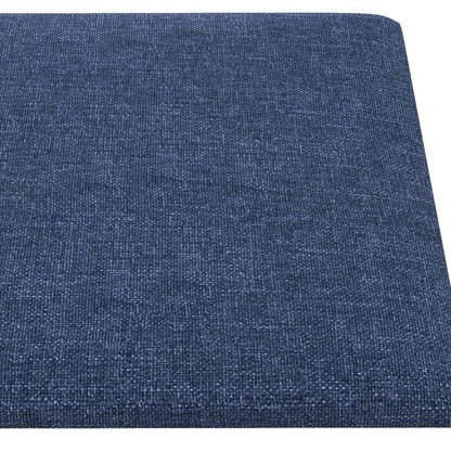 Wandpanelen 0,54 M² Stof Blauw 30 x 15 cm Rechthoekig