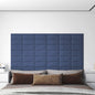 Wandpanelen 0,54 M² Stof Blauw 30 x 15 cm Rechthoekig