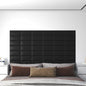 Wandpanelen 0,54 M² Kunstleer Zwart 30 x 15 cm Rechthoekig