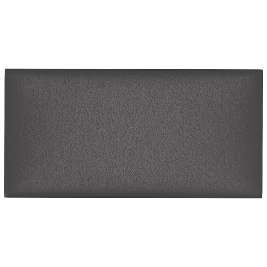 Wandpanelen 0,54 M² Kunstleer Grijs 30 x 15 cm Rechthoekig