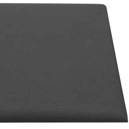 Wandpanelen 0,54 M² Kunstleer Grijs 30 x 15 cm Rechthoekig