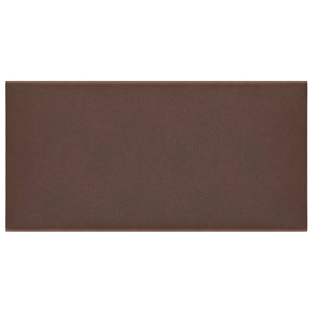 Wandpanelen 0,54 M² Kunstleer Bruin 30 x 15 cm Rechthoekig