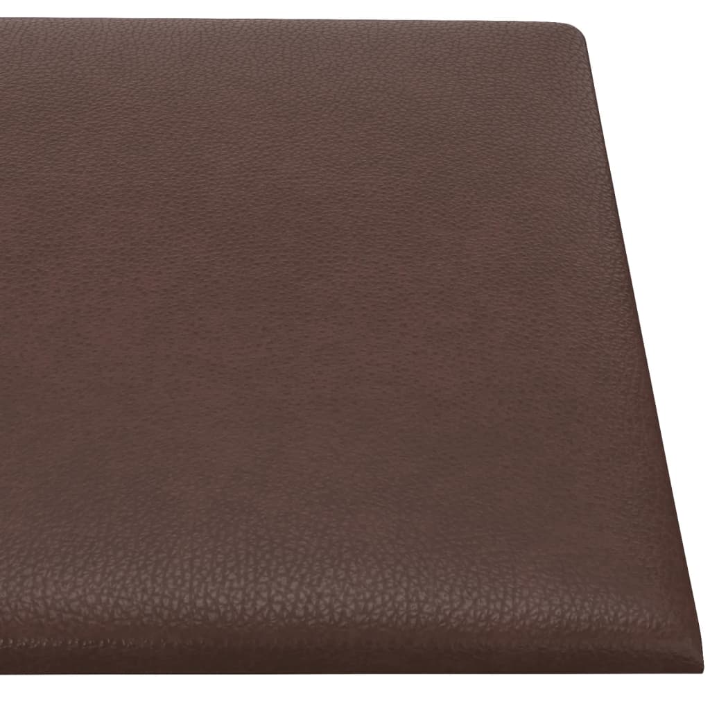 Wandpanelen 0,54 M² Kunstleer Bruin 30 x 15 cm Rechthoekig