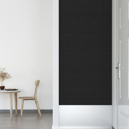 Wandpanelen 1,08 M² Stof Zwart 30 x 30 cm Rechthoekig