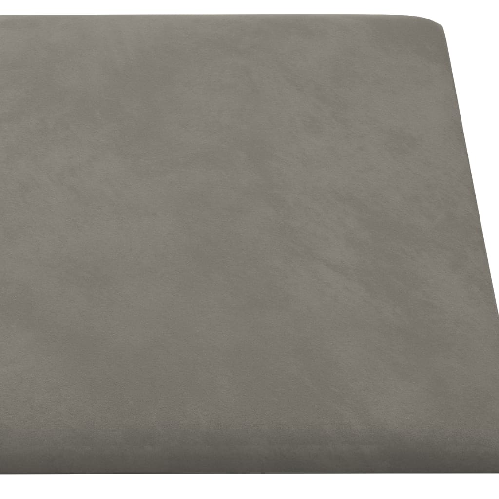 Wandpanelen 1,08 M² Fluweel Lichtgrijs 30 x 30 cm Rechthoekig