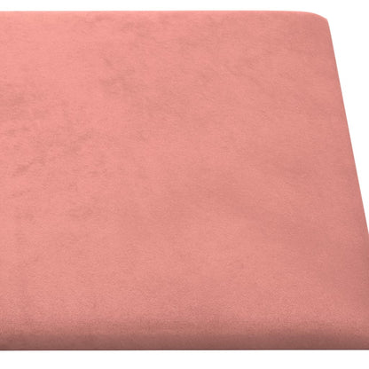 Wandpanelen 1,08 M² Fluweel Roze 30 x 30 cm Rechthoekig