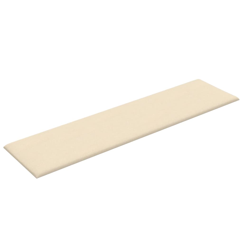 Wandpanelen 1,08 M² Stof Kleurig Crème 60 x 15 cm Rechthoekig