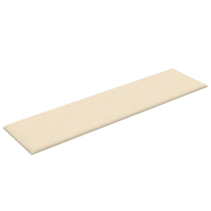 Wandpanelen 1,08 M² Stof Kleurig Crème 60 x 15 cm Rechthoekig
