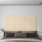 Wandpanelen 1,08 M² Stof Kleurig Crème 60 x 15 cm Rechthoekig