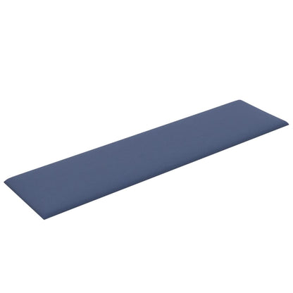 Wandpanelen 1,08 M² Stof Blauw 60 x 15 cm Rechthoekig