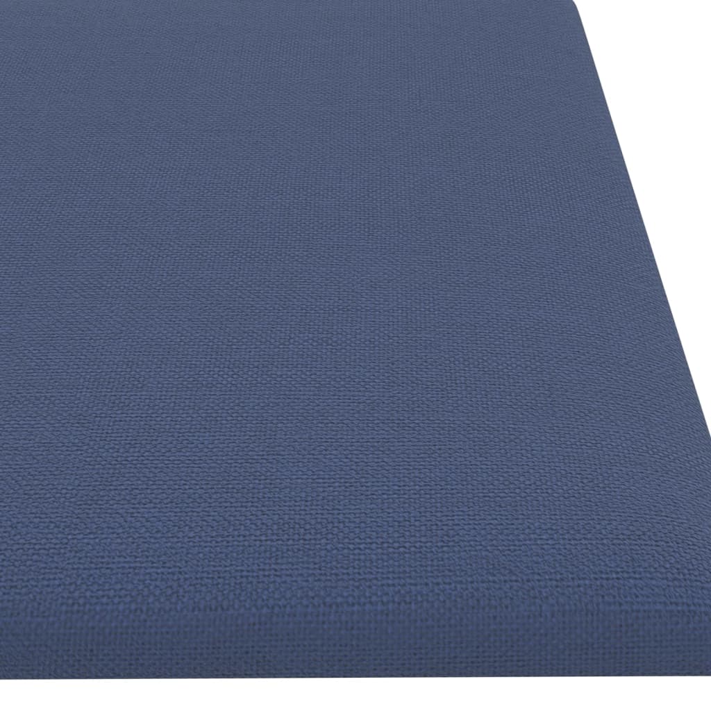 Wandpanelen 1,08 M² Stof Blauw 60 x 15 cm Rechthoekig