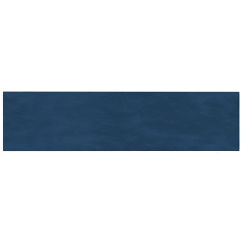 Wandpanelen 1,08 M² Fluweel Blauw 60 x 15 cm Rechthoekig