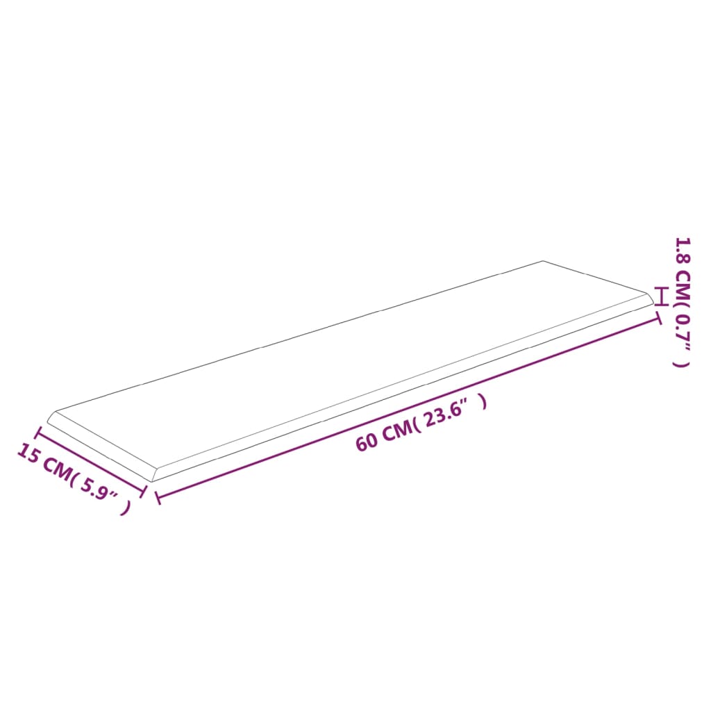 Wandpanelen 1,08 M² Fluweel Blauw 60 x 15 cm Rechthoekig