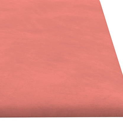 Wandpanelen 1,08 M² Fluweel Roze 60 x 15 cm Rechthoekig