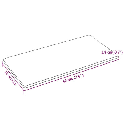 Wandpanelen 2,16 M² Kunstleer Grijs 60 x 30 cm Rechthoekig