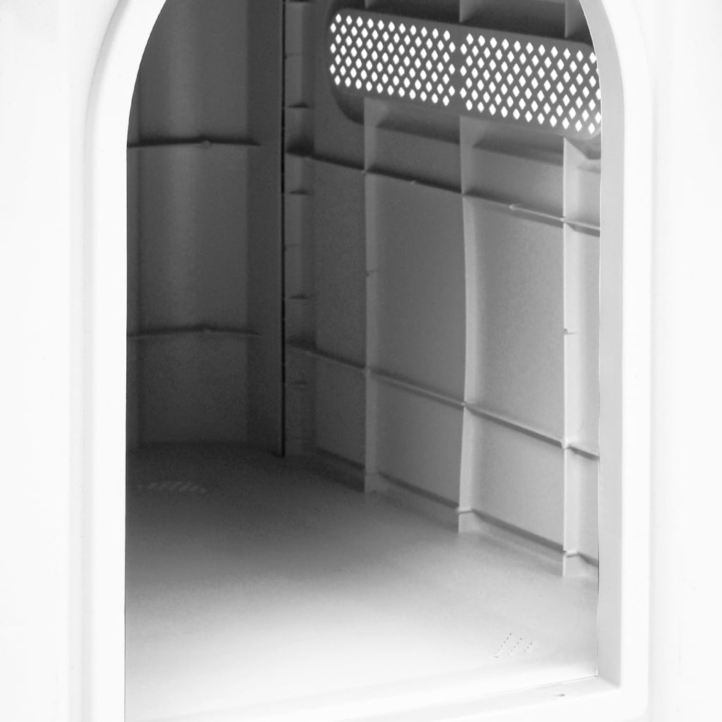 Hondenhok 59X75X66 Cm Polypropeen Grijs