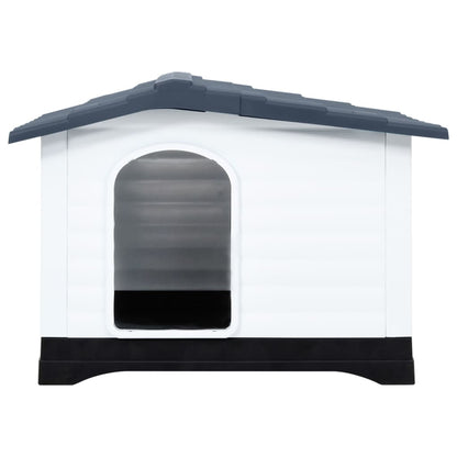Hondenhok 90,5X68X66 Cm Polypropeen Grijs