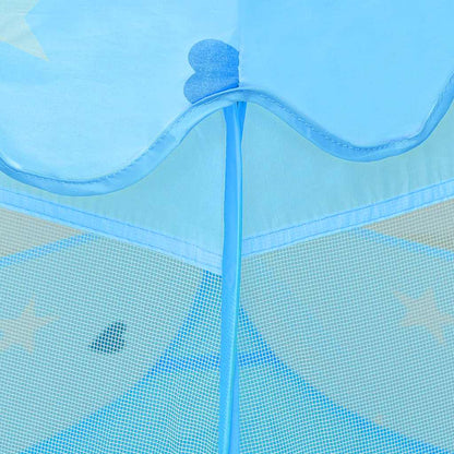 Kinderspeeltent met 250 ballen 102x102x82 cm blauw