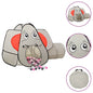 Kinderspeeltent met 250 ballen olifant 174x86x101 cm grijs