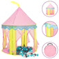 Kinderspeeltent met 250 ballen 100x100x127 cm roze