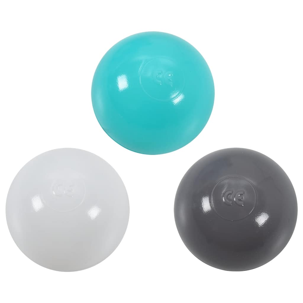 Kinderspeeltunnel met 250 ballen 245 cm polyester meerkleurig