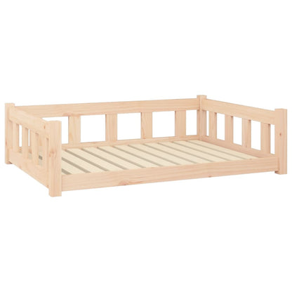 Hondenmand 105,5X75,5X28 Cm Massief Grenenhout 105.5 x 75.5 x 28 cm Naturel