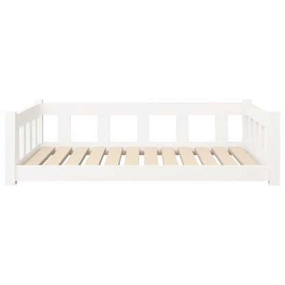 Hondenmand 105,5X75,5X28 Cm Massief Grenenhout 105.5 x 75.5 x 28 cm Wit